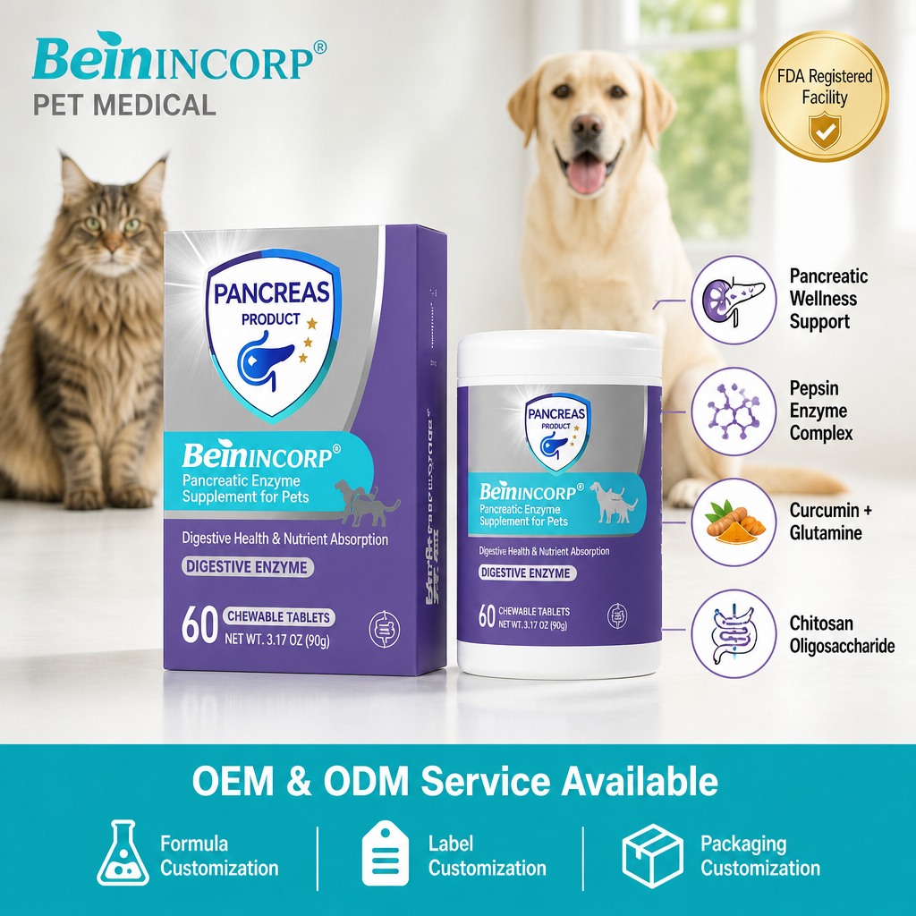 LANDCE BWL digestive enzyme and probiotic tablets for dogs and cats