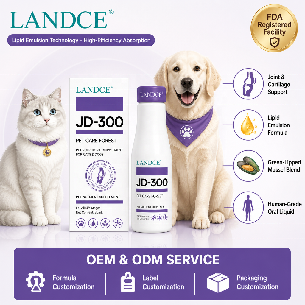 LANDCE JD-300 joint liquid emulsion with glucosamine for dogs and cats